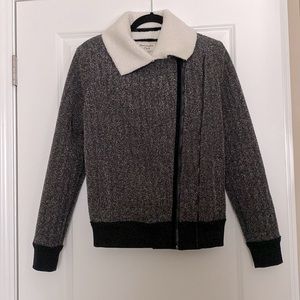 Abercrombie & Fitch Faux Fur Lightweight Jacket - Size M